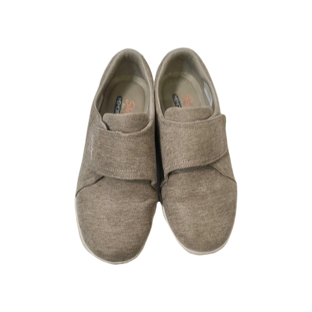 SKECHERS WOMENS 7.5 MADISON AVE WALKING SHOES TAUPE SLIP ON CASUAL COMFORT
